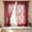 Red, variant on Boho Lace Curtain - Boho Floral Semi Sheer Ruffle Lace Curtains for Living Room, Old House Tulle Rod Pocket Light Filtering Gothic Bedroom Decor, 1 Panel, 40 x 55 Inch