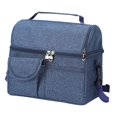 thumbnail image 4 of Fiambrera aislada, bolso de almuerzo, fiambrera reutilizable resistente al desgaste, bolsa de aislamiento térmico aislada para parque, senderismo, azul, 4 of 9