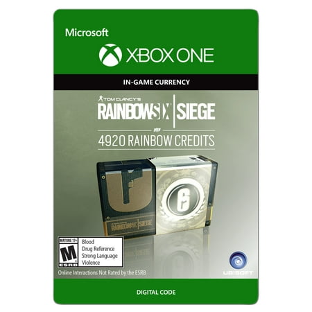 Xbox One Tom Clancy's Rainbow Six Siege Currency pack 4920 Rainbow credits (email