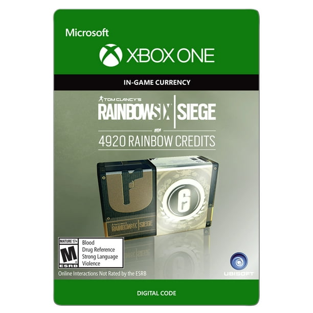 Xbox One Tom Clancy S Rainbow Six Siege Currency Pack 4920 Rainbow Credits Email Delivery Walmart Com Walmart Com