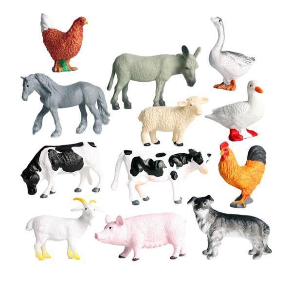 Juego de 3 x 12 piezas de Animales de juguete Baoblaze Miniaturas Animales