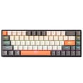 thumbnail image 2 of Keyboard 68-Key Mechanical Keyboard 68 Keys Layout FN Shortcut Full Anti-Ghosting Colorful Backlight Multiple 10 Lighting Modes Detachable Cable Dual-color Injection Keycaps, 2 of 7