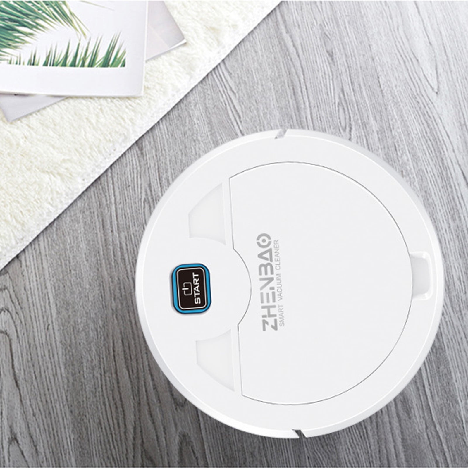 Summercome Robot Vacuum Cleaner and Mop Combo, 3-in-1 Robot Vacuum Cleaner with Water Tank/Bin/Brush, Blocked by Hair, Remote/App, Ideal Robot for Hard Floors/Pets (Black)