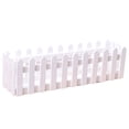 thumbnail image 1 of Coofit Picket Fence Planter Creative Wood Picket Fence Pot Artificial Plant Containers, 1 of 9