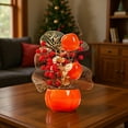 thumbnail image 4 of Luoshdecor Christmas Artificial Berry Flower Pot ,Red Persimmon Vase Table Ornament for Indoor Home Tabletop Decor 11.8 in, 4 of 6