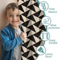 thumbnail image 3 of Blackout Kids Curtains,Black Beige Chevron Pattern Childrens Insulated Curtains Set Of 2,Bedroom Essentials,Toddler Room Decor 42"x84", 3 of 5