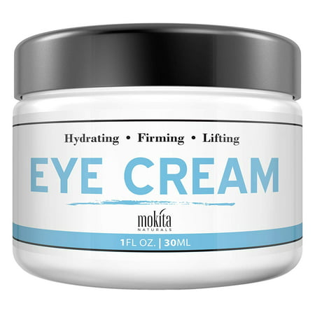 Anti Aging Under Eye Cream: All-Natural Treatment With Hyaluronic Acid & Vitamin C, Moisturizer For Eye Bags, Wrinkle & Fine Line Reduction - For Puffiness & Dark Circles - Mokita (Best All Natural Wrinkle Treatment)