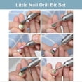 thumbnail image 3 of 7pcs Nail Drill Bits for Acrylic Nails - 3/32 Electric Nail Drill Bit Set - Supply Carbide Nail Drill Bit, 3 of 4