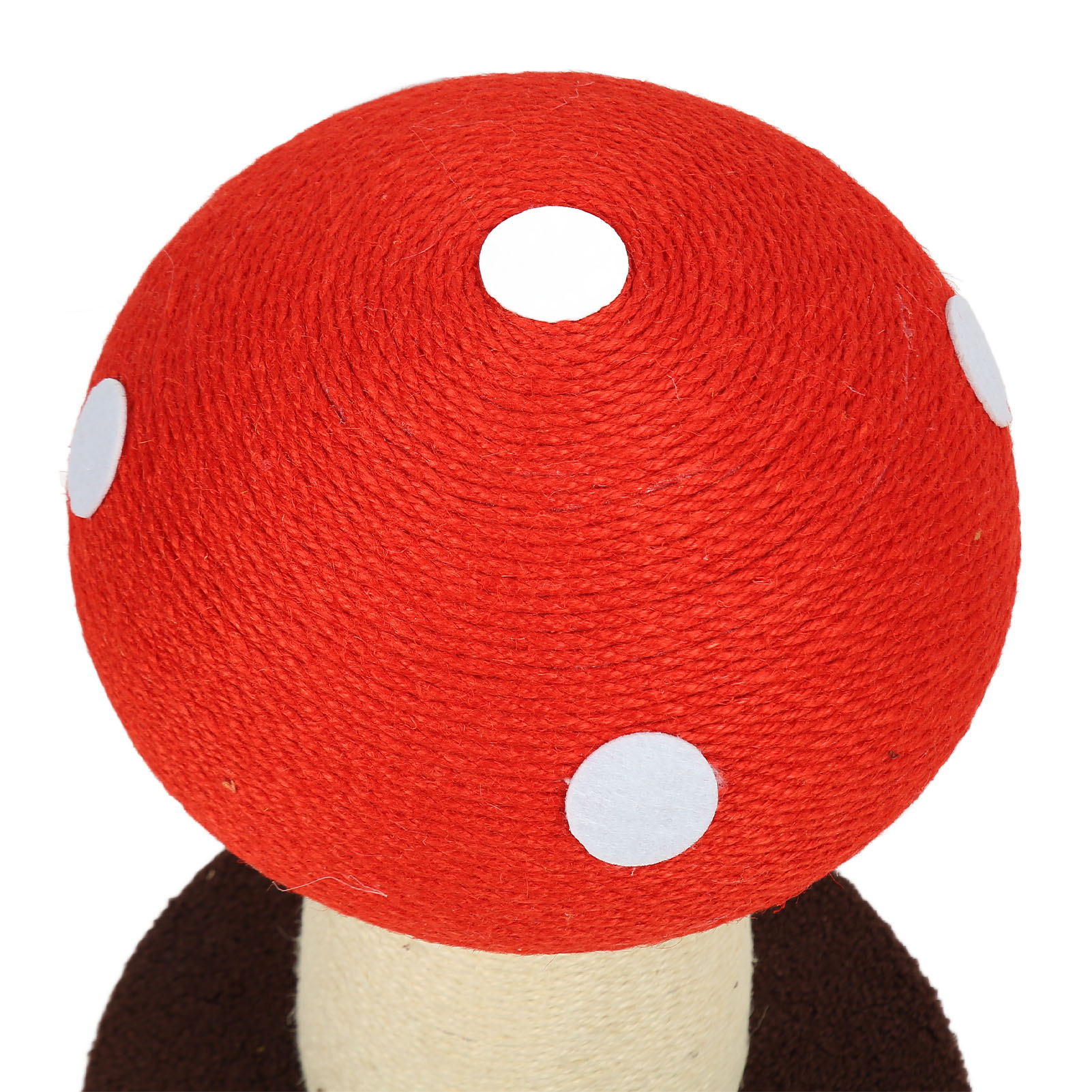 Riousery Mushroom Shaped Cat Scratch Pad Paw Grinding Soft Skin Friendly Sisal Interactive Cute Cat Scratching Post for Kitten 16.54 in / 42 cm