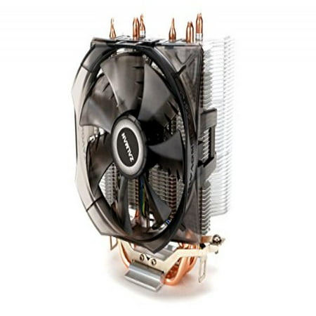Zalman CPU Cooler with Direct Tough Heatpipe Base and Shark Fin Fan Cooling, Silver, (CNPS8X