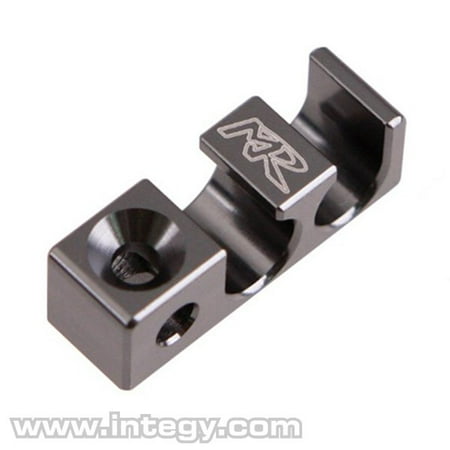 Premium Aluminum Metal (Integy RC Toy Model Hop-ups MMR-MK-PTHG Muchmore Racing Premium Aluminum Fuel Tube Holder Gun metal for 1/8)