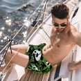 thumbnail image 2 of luoweisi Men's Beach Shorts Quick Dry Swim Trunks with Mesh Lining Panda L, 2 of 5