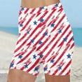 thumbnail image 2 of Womens 4Th of July Summer Shorts 3D American Flag Printed Leggings Tummy Control High Waisted Beach Shorts Retro Dressy Jogger Pants Gym Traning Track Bike Pants, 2 of 5