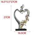 thumbnail image 3 of 2 Pieces Couple Statue Horse Figurine Sculpture Resin Material Decorative Gift for Bedroom Living Room Bookshelf Display, 3 of 8
