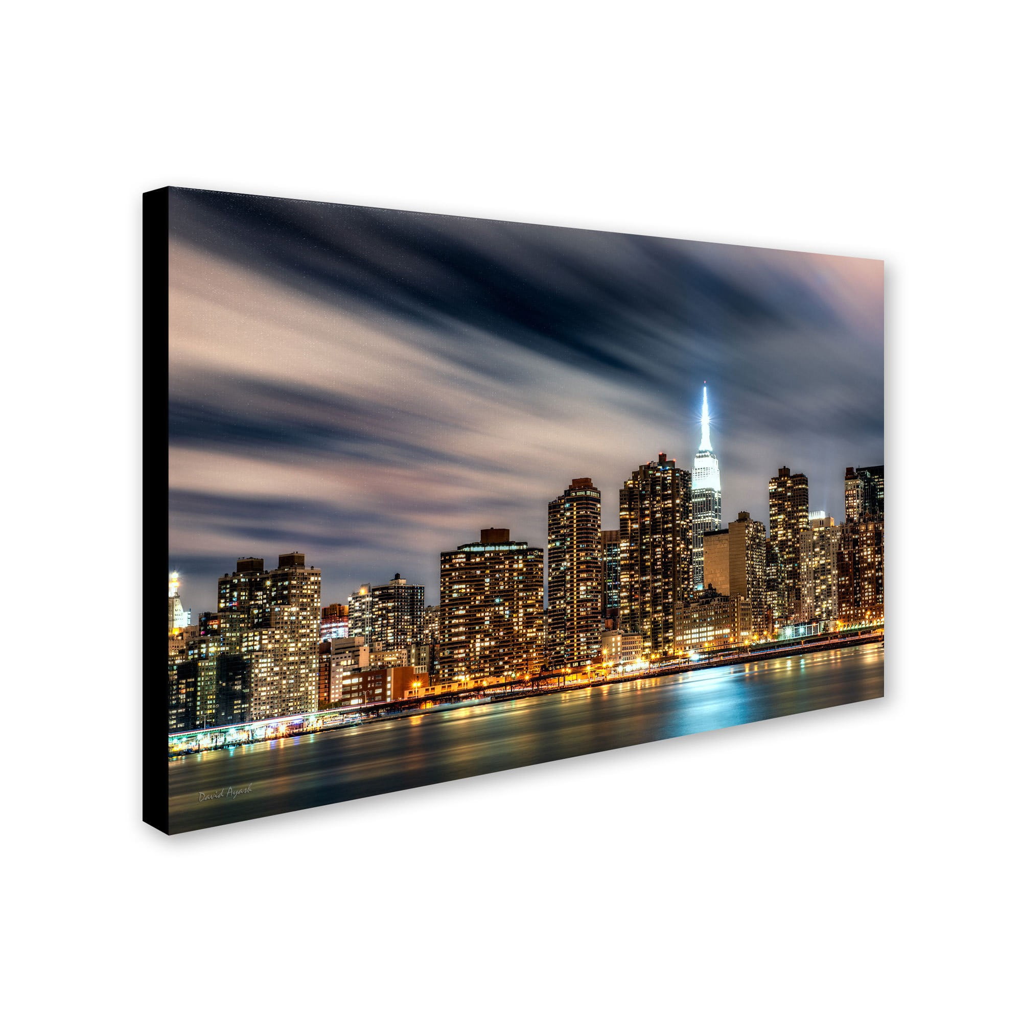 Trademark Fine Art "Midtown Over the East River-V" Canvas Art by David Ayash