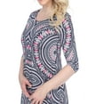 thumbnail image 5 of White Mark Women's 3/4 Sleeve Tunic and Palazzo Pant Set, 5 of 5