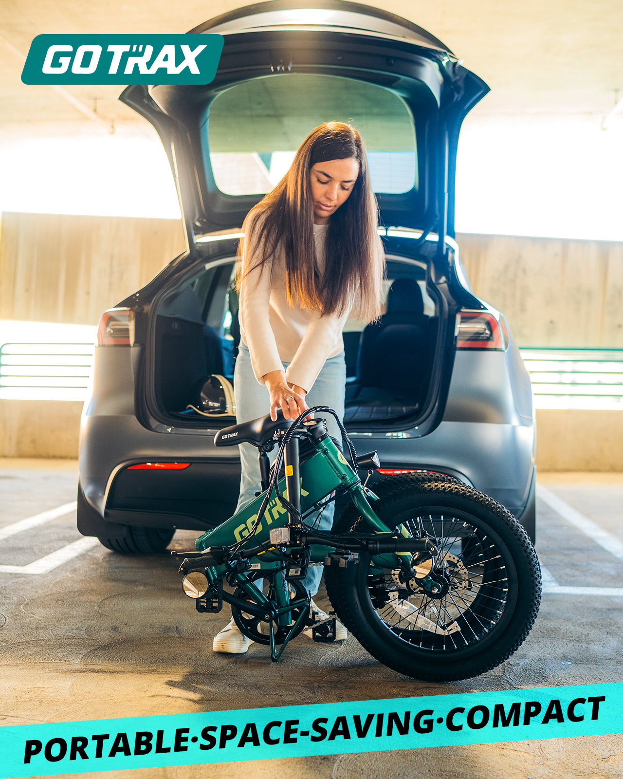 GOTRAX F1V2 Folding Electric Bike, 50-Mile Range photo 6