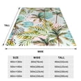 thumbnail image 5 of Bingfone Watercolor Palm Tree Print Flannel Fleece Blanket Throw Blanket For Bed,Sofa,Couch,Travel,Camping(80"X60"), 5 of 9