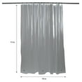 thumbnail image 4 of Bath Bliss 2 Pack PVC 70" x 72" Solid Heavy Duty Bathroom Shower Liner in Clear Frost, 4 of 7