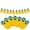 083_C, variant on Summer Party Hawaii Palm Tree Party Pineapple Film Balloons Decoration Set 16'', Banner Pulling Balloon