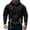 1A# Black, variant on 1/4 Zip Sweatshirt Mens Fleece Hoodie Casual Long Sleeve Zipper Pullover Royal Blue M