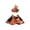 Orange, variant on Halloween Pet Cloak Hat Set, Cute Festival Costume for Dogs and Cats, Soft and Cozy Holiday Dress Up Outfit, Adjustable Fit for Pets