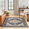 thumbnail image 5 of Nourison Essentials Indoor/Outdoor Navy 4' x 6' Area Rug (4x6), 5 of 11