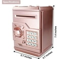 thumbnail image 4 of Electronic Code Piggy Bank Money Counter Safe Box Coin Bank for Boys Girls Password Lock Case (Rose Gold), 4 of 5