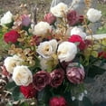 LHWGJQY Faux Flower Arrangements 7 branches Bouquet Decorative