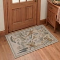 thumbnail image 5 of KUETH 8x10 Contemporary Organic Rug for Living Room, Large Machine Washable Soft Low Pile Non Slip Backing Area Rug, BEIGE BLOOM Rug for Bedroom Office, 5 of 5