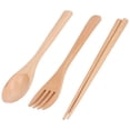 thumbnail image 4 of Tableware Set, Wooden High Hardness Exquisite 3PCS/Set Cutlery Set  For Home For Hotel For Restaurant, 4 of 8