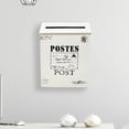thumbnail image 5 of TISHITA Drop Box Wall Mounted Mailbox Decorative Letter Box Vintage Wall Hanging Mail Box Newspaper Holder Box for Outdoor Porch Yard Beige, 5 of 8