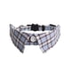 thumbnail image 1 of Xiao Hua Collar para gatos con hebilla ajustable de seguridad suave para perros pequeños o gatos, azul tartán, 1 of 4
