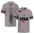 thumbnail image 4 of Youpwaven 250th Anniversary USA Merchandise Men's V-Neck Sport Jersey, Patriotic 250 Year American Anniversary Flag Tee, Casual Athletic Short Sleeve, 4 of 6
