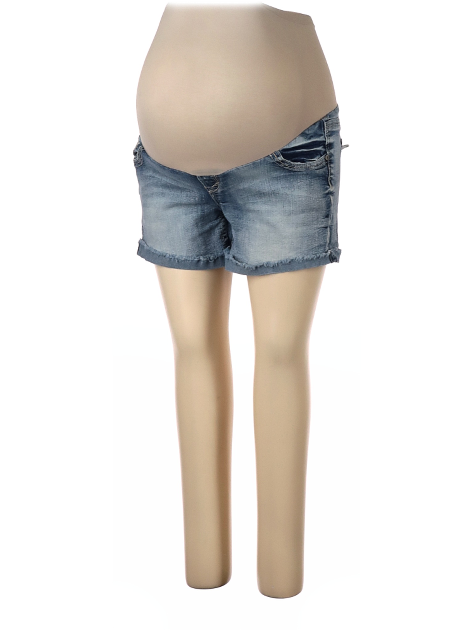 L Maternity Denim Shorts - Walmart 