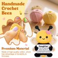 thumbnail image 3 of Gifts Gleevera hecha a mano con ganchillo, abeja para hija con el amor de sus padres, 3 of 6