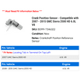 thumbnail image 2 of Crank Position Sensor - Compatible with 2007 - 2015 GMC Sierra 2500 HD 6.0L V8 2008 2009 2010 2011 2012 2013 2014, 2 of 2