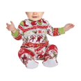 thumbnail image 1 of Pantalones De Camisa De Otoño Conjunto de pijama familiar de 2 piezas, vestido informal con estampado de dibujos animados para padres e hijos, traje diario Ygjytge Bebé Rojo 12-18M para Niño, 1 of 8
