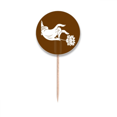 thumbnail image 1 of Guanyin Pinch Lotus Pure Meditation Toothpick Flags Round Labels Party Decoration, 1 of 3