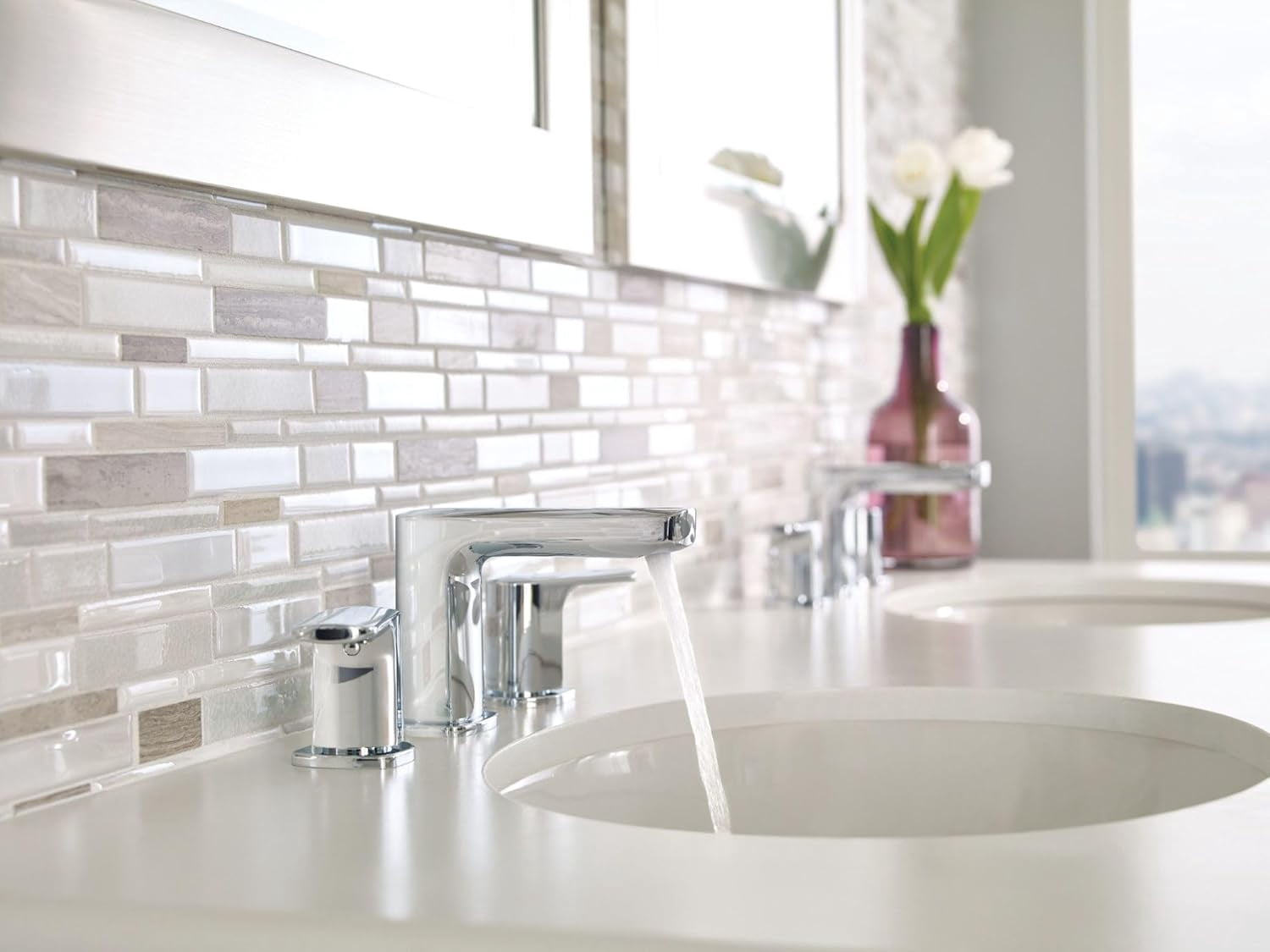 Moen Rizon Chrome Two-Handle Bathroom Faucet