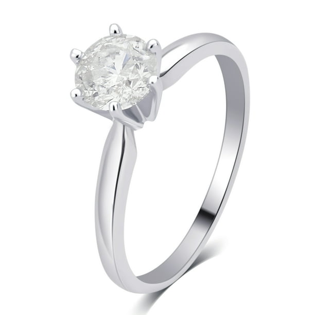 Generic 1/2 Carat T.W. Round Diamond 14K White Gold Solitaire