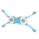 thumbnail image 2 of Almohadilla de enfriamiento para computadora portátil, soporte para refrigerador de radiador plegable USB, luz portátil con soporte antideslizante (azul), 2 of 5