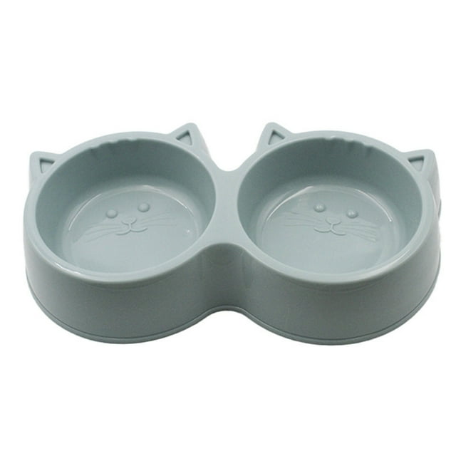Bols pour Chats et Chiens Bols pour Animaux de Compagnie en Forme Ronde avec un Design de Visage de Chat Mignon Idéal pour une Utilisation Intérieure et Extérieure Facile à Nettoyer Anti-Renversement pour Chats et Chiens Bols pour Nourriture et Eau pour Petits Chiens Ensemble de Bols pour Nourriture de Chien
