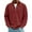 Wine, variant on QSAWXQZ Men's Corduroy Shirt Long Sleeve Quarter Zip Lapel Collar Solid Pullover Classic Top Gray M
