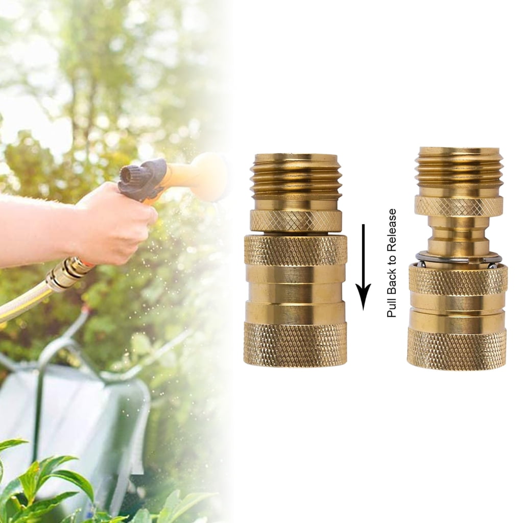 JZROCKER Garden Hose Quick Connector Fittings 3/4" GHT Adapters 3 Female Coupler 6 Male