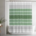 thumbnail image 4 of Sage Green Gradient Stripe Shower Curtain for Bathroom, Abstract Geometric Minimalist Art Waterproof Shower Curtains Washable Quick Dry with Hooks Bathtub Curtains 36x72IN, 4 of 9