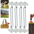 thumbnail image 1 of 8 Inch Heavy Duty Screw In Tent Stakes Secure Your Shelter In Any Outdoor Useful, 1 of 8