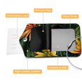 thumbnail image 4 of Square PU Leather Luggage Tags, 2 Pack, with Privacy Cover and Stainless Steel Ring - Suitable for Travel, Backpack, Handbag - Bag Tags, Handbag Tags Tropical Leaves, 4 of 7