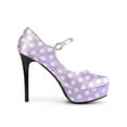 thumbnail image 3 of BLISSFUL STEP Women's Shoe Polka Dots Mary Janes Stiletto Heels Platform Ankle Strap Close Toe  Pumps Purple 8.5, 3 of 7