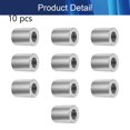 thumbnail image 4 of Huggegwe M12x20x25mm 10 Pcs Connecteur Rond Écrous Tige de Couplage Écrou Manchon Fileté pour Tige Filetée Continue CJB91-25814, 4 of 5